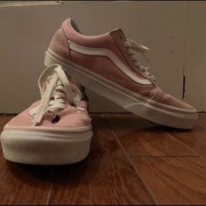 Pastel Pink Low-Top Vans